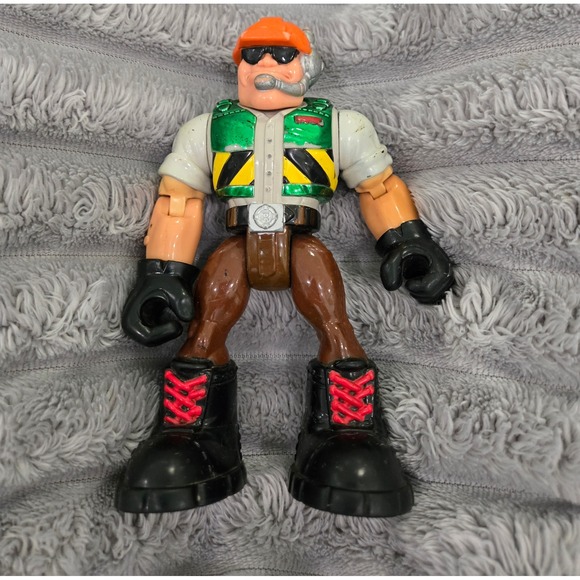 Fisher-Price Other - Fisher-Price Rescue Heroes Jack Hammer Construction Action Figure Vintage 1998